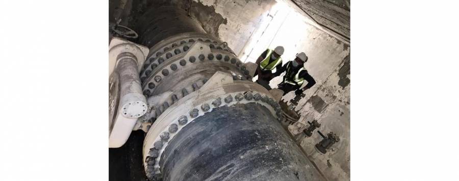 الانتهاء من اعمال اصلاح اعتداء خط ناقل الديسي في خان الزبيب