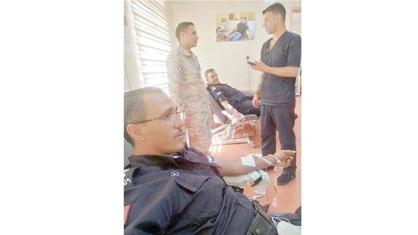 شرطة الطفيلة تستجيب لنداء مواطن بالتبرع بالدم