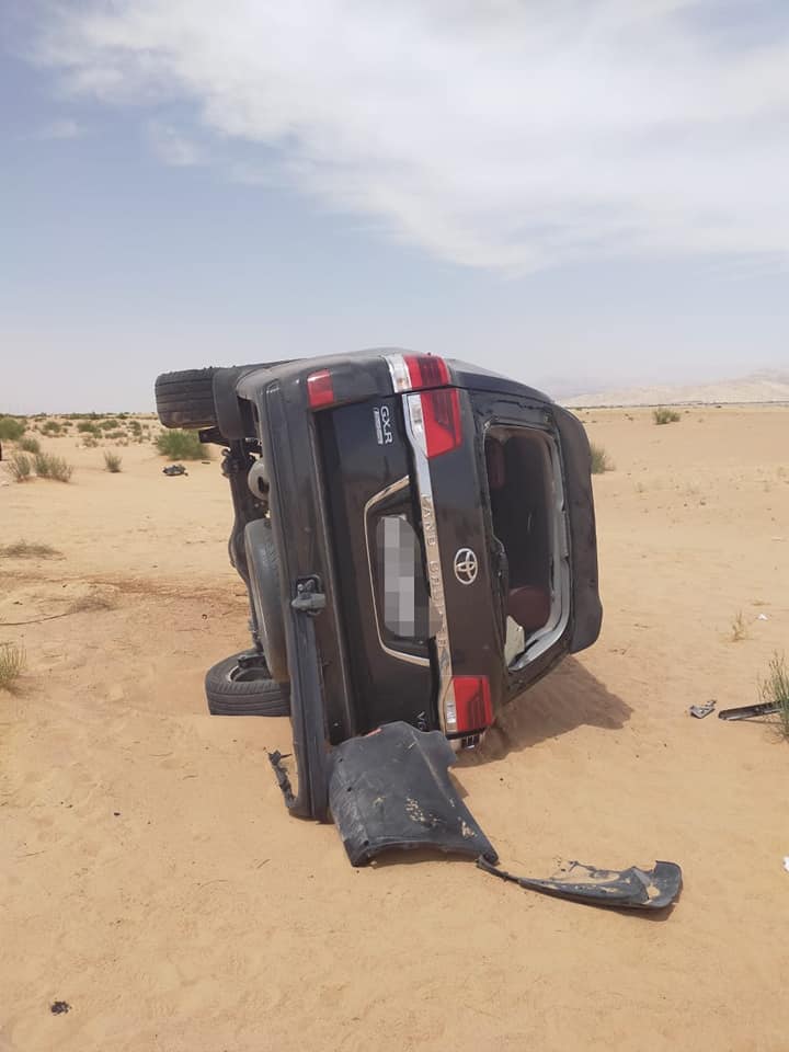 9 إصابات  في حادث  على طريق الأغوار.. صور