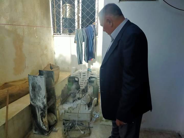 تشكيل لجنة لمساعدة المنزل المتضرر من الحريق في عجلون