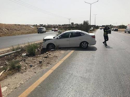 الزرقاء: إصابة 3 أشخاص بحادث تصادم بالقرب من اشارة الحرة