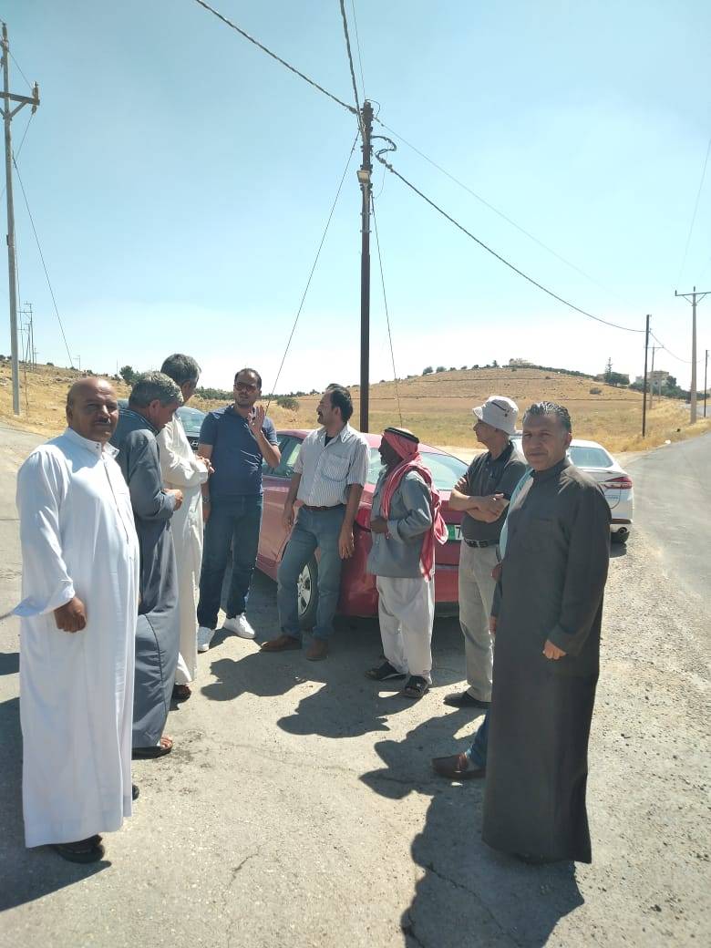 لجنة مبتعثة من وزارة المياه والري تتفقد  وضع المياه في قضاء رحاب المفرق