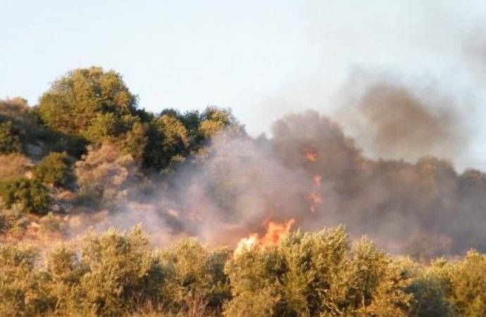 جرش .. حريق يأتي على أشجار مثمره وحرجيه