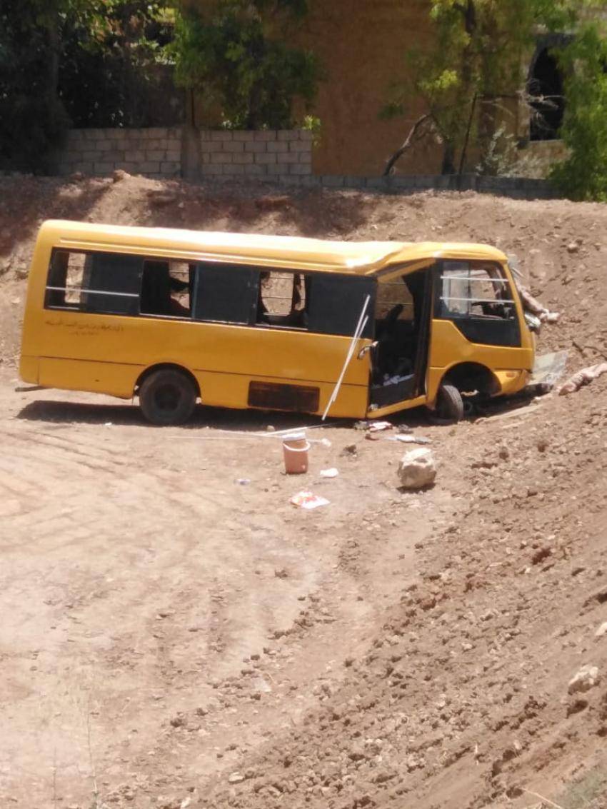 ٢٧ إصابة  بتدهور حافلة في مرج الحمام بالعاصمة عمان