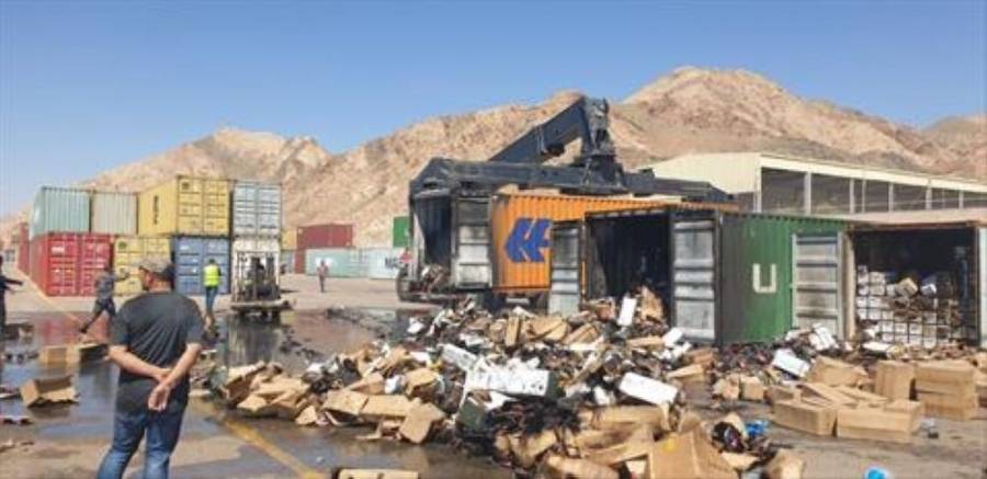 حريق في ساحة رقم ٤ في العقبة ولا إصابات