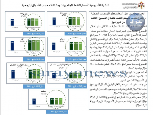 الحكومة: انخفاض طفيف على أسعار معظم المشتقات النفطية في الأسبوع الثالث من شهر تموز