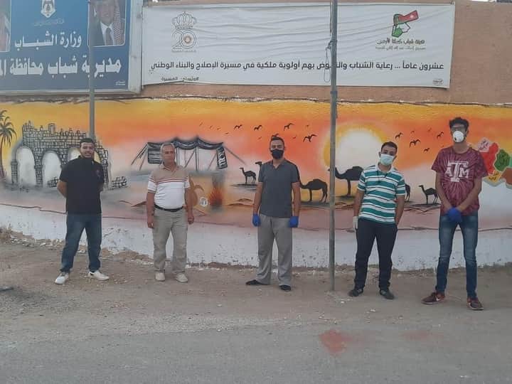 مديرية شباب المفرق تنفذ  جدارية بعنوان أصل البداوة...صور