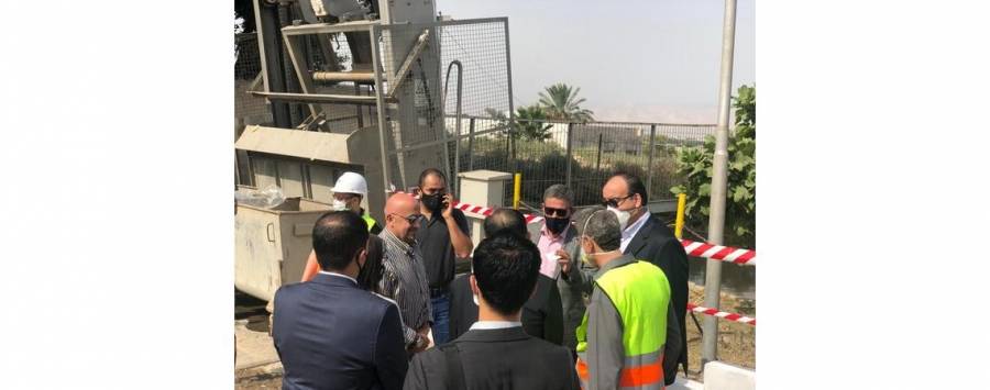 وزير المياه والري والسفير الياباني يطلعان على مشروع تطوير منظومة مياه زي