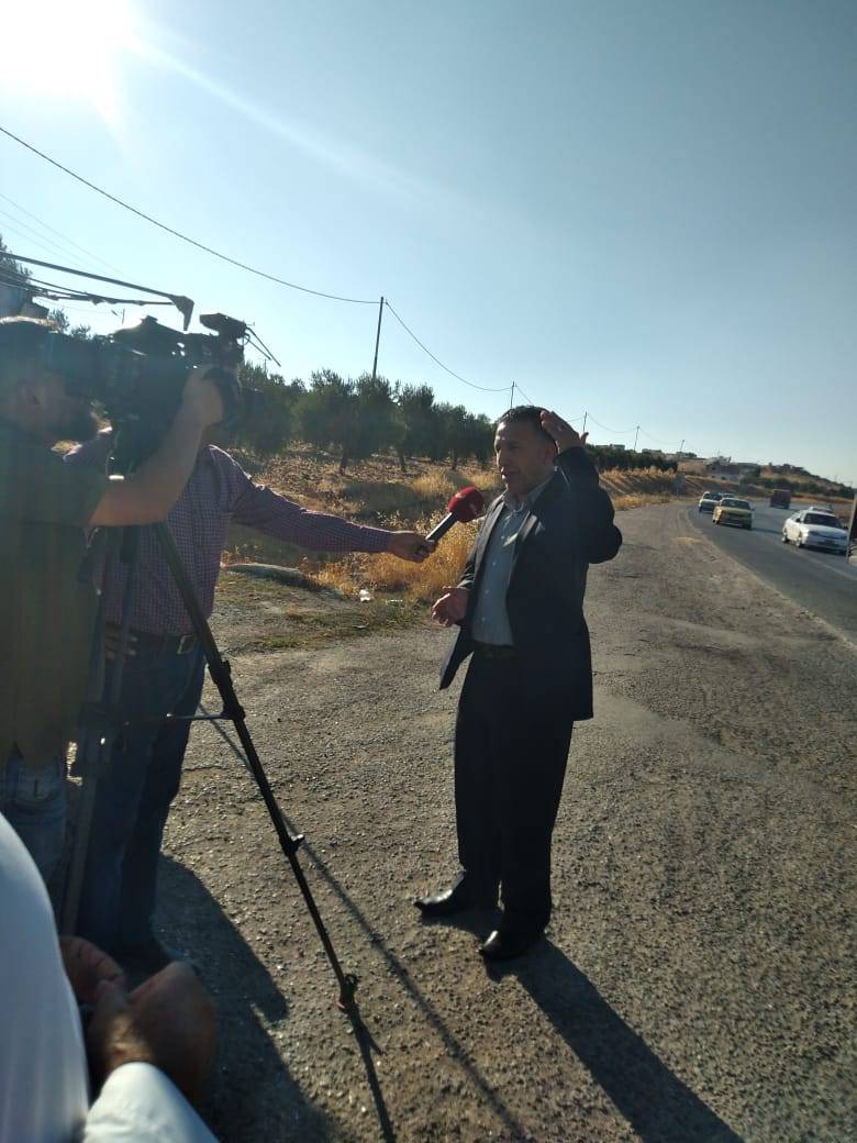 الزميل الخزاعلة يؤكد لقناة  المملكة خطر طريق الزرقاء المؤدي لمحافظة  اربد