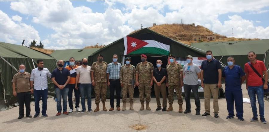 قائد الجيش اللبناني يتفقد المستشفى الميداني الأردني