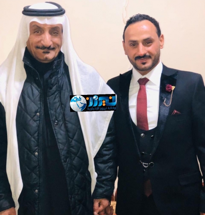 الشيخ عناد الجازي يُهنئ شقيقه راكان بمناسبة يوم  زفافه