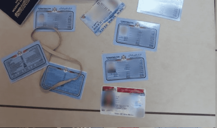 ضبط شخص زور رخصة القيادة