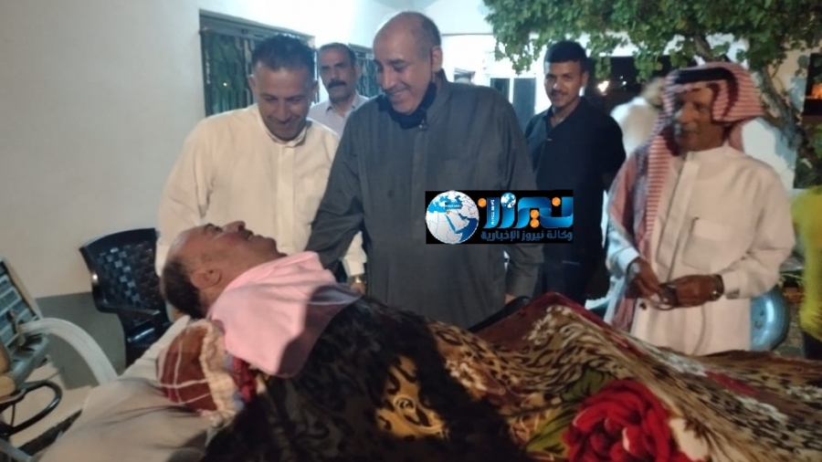 القاضي يزور النقيب المصاب امجد الخالدي بعد  24 عام من إصابته حاملا الصبر والتضحية والوفاء