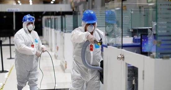 الكرك :تعقيم منزل ظهرت فيه إصابة بفيروس كورونا