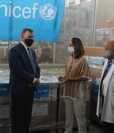 40 جهاز تنفس من اليونسيف إلى الأردن