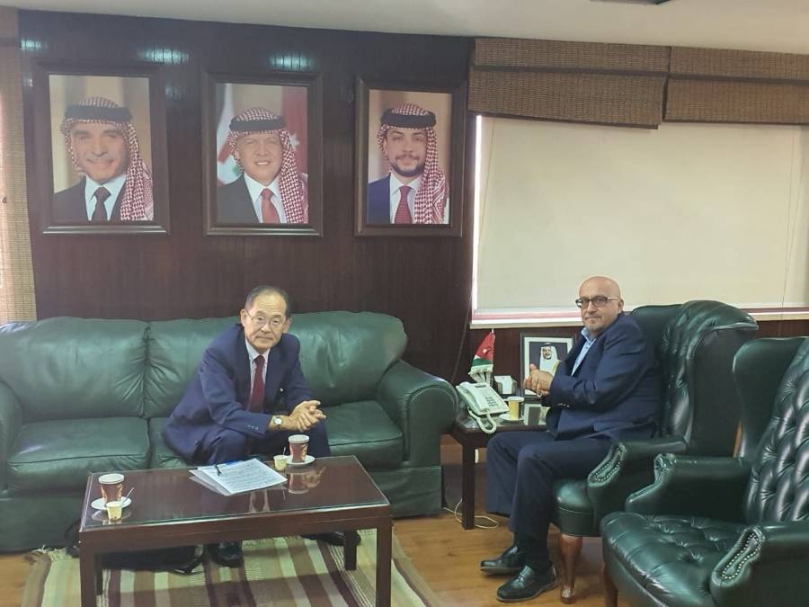 وزير المياه والري يستقبل السفير الياباني بمناسبة انتهاء مهام عمله في الاردن