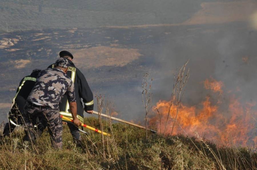 104 حرائق أتت على مساحات واسعة خلال يوم