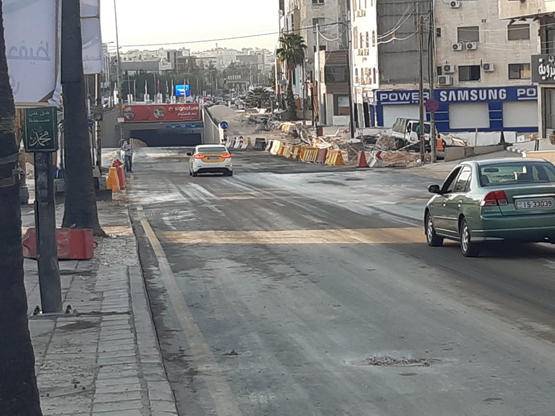 إدارة السير: فتح نفق السابع للسير القادم من شارع عبدالله غوشة باتجاه المطار