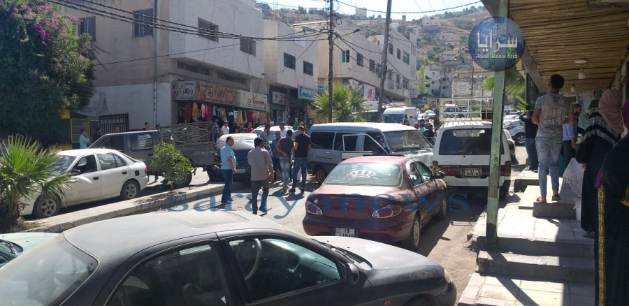 9 اصابات بحادث تصادم لاكثر من 12 مركبة في كفرنجة