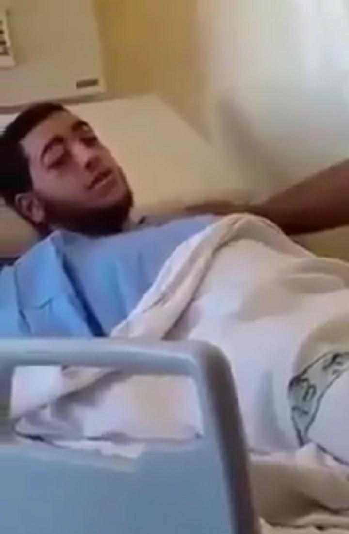 الفتى صالح  يقرأ  القران الكريم و هو على سرير الشفاء ...فيديو