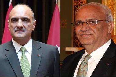 عريقات يبعث برسالة لرئيس الوزراء الخصاونة