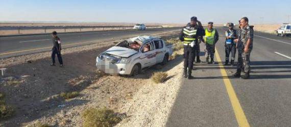 حادث تدهور على الطريق الصحراوي..تفاصيل