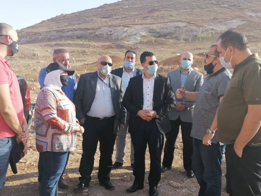 وزير المياه والري يمضي سحابة الجمعة في جولة تفقدية لمياه اليرموك ومشروع وادي العرب...صور