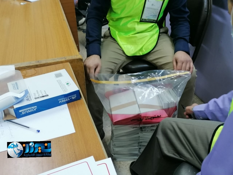 بدء عملية الفرز بعد اغلاق صناديق الاقتراع