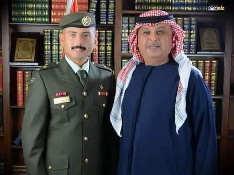المختار عبد الكريم الجبور يُهنئ  عطا الله الجبور بمناسبة تخرج نجله الملازم راكان