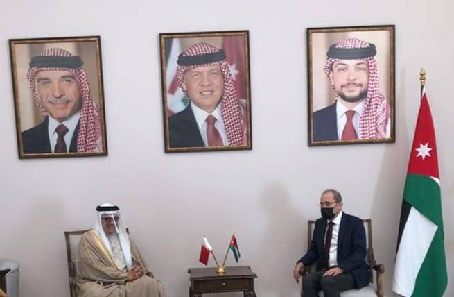 الصفدي يستقبل وزير خارجية البحرين