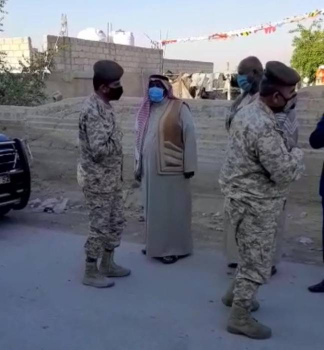كبار ضباط الجيش العربي في واجب عزاء الشهيد خلدون المعاقلة