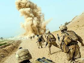 استهداف قاعدة أمريكية بأفغانستان بالصواريخ