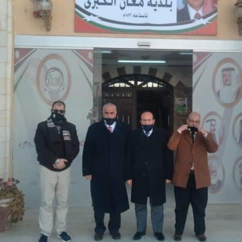 رئيس بلدية معان يستقبل رئيس جامعة الحسين بن طلال