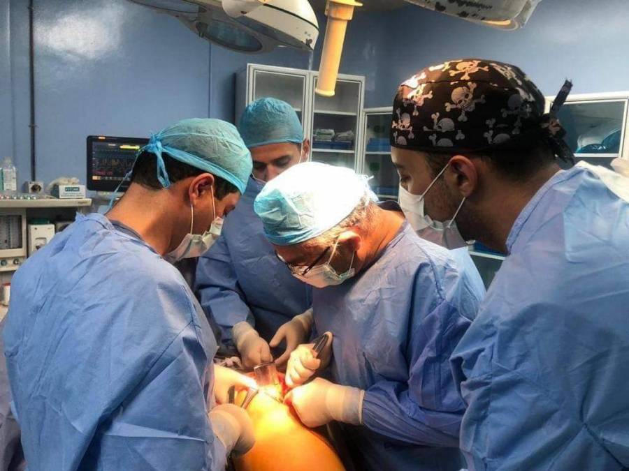 عمليه نوعية لمريضة تعاني من نزيف دماغي حاد في مستشفى الملك المؤسس...