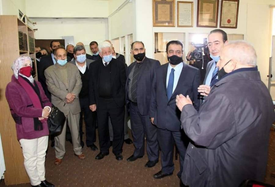 رئيس مجلس امناء جامعة آل البيت يفتتح مكتبة سماحة الشيخ المرحوم عبدالله غوشة بكلية الشريعة