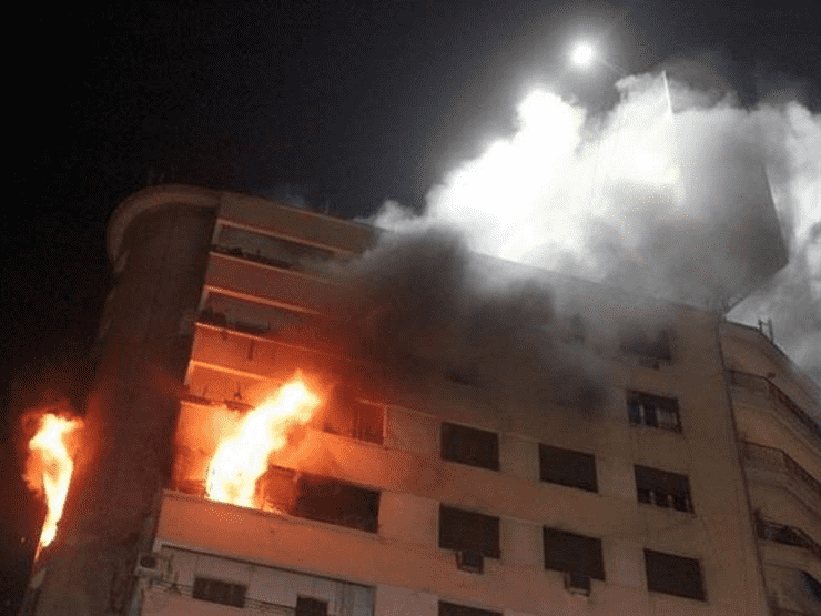 إصابة ثلاثة اشخاص إثر حريق شقة بعمان