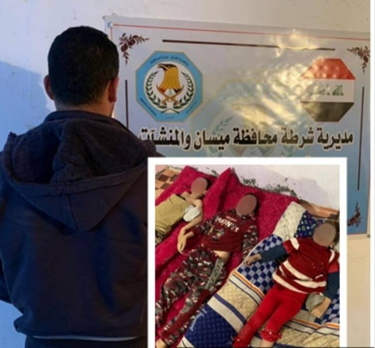 جريمة بشعة ... اب يقتل ابنائه الثلاثة... تفاصيل