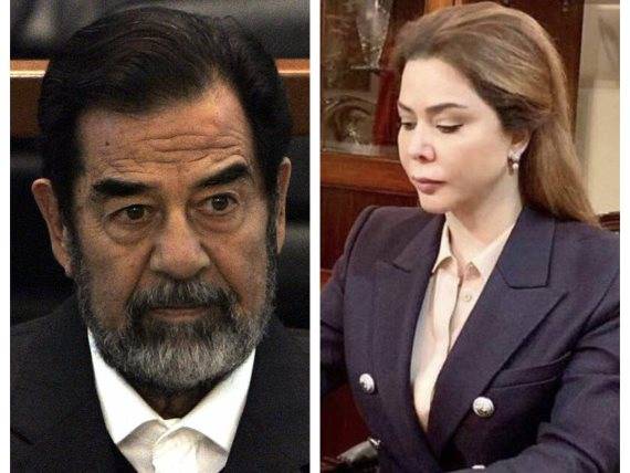 رغد صدام حسين تكشف حقيقة أسلحة من ذهب في قصور والدها