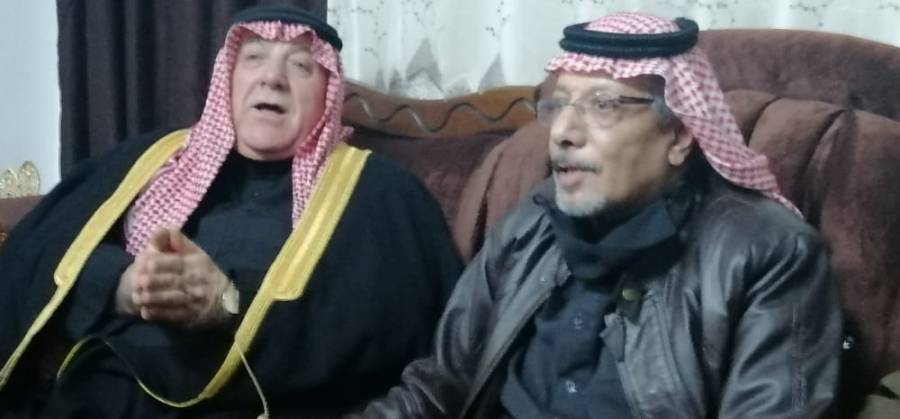 جاهة عشائرية مكونة من مجموعة  عشائر تتوجه لعشيرة المومني