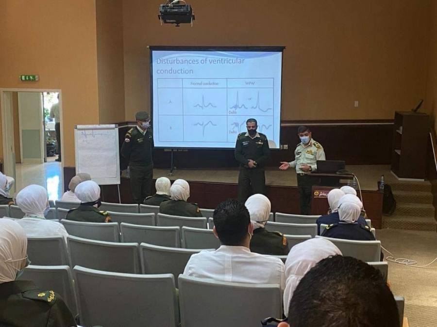 إختتام دورة تخطيط القلب المتقدمة بمستشفى الأمير هاشم بن عبدالله العسكري...صور