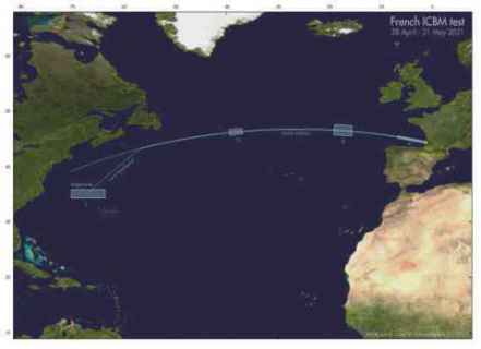 من باب التجربة.. فرنسا تطلق صاروخا باليستيا نحو شواطئ الولايات المتحدة ولا أحد يحتج
