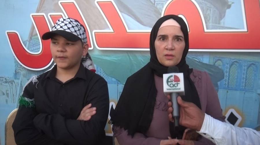 زوجة الشهيد الاردني: التحق زوجي بكتائب القسام منذ 10 سنوات وهديته لي تمكن من ايصال صواريخ المقاومة