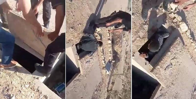 تونسي يدفن نفسه بقبر ويتصل بالشرطة لإنقاذه