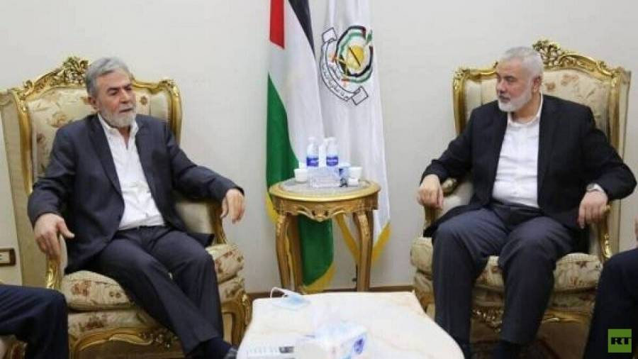 هنية والنخالة يبحثان سبل تحقيق الوحدة الوطنية