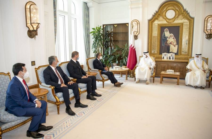 رئيس الوزراء القطري يستقبل عددا من كبار المشاركين في افتتاح مكتب برنامج الأمم المتحدة لمكافحة الإرهاب