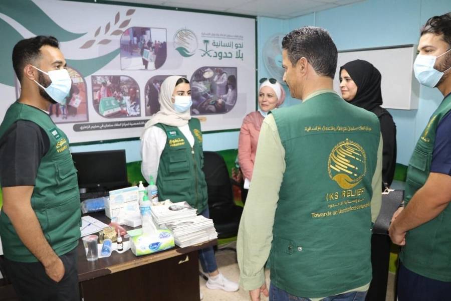 السعودية تدشن الحملة التطوعية الخامسه في مخيم الزعتري.... صور