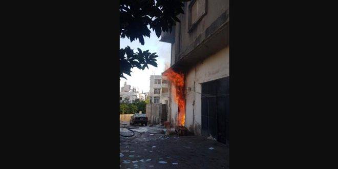 مصرع شخص إثر حريق بمستودع في طرابلس اللبنانية
