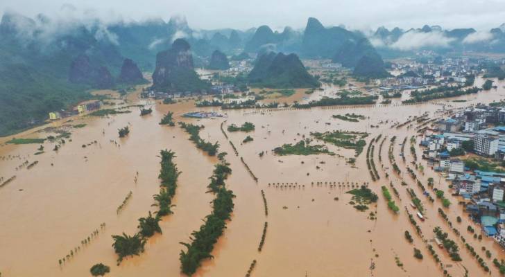 انهيار سدين في جراء الأمطار الغزيرة في الصين
