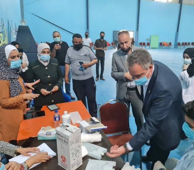 النابلسي للمتطوعين بحملة التطعيم: ضرورة أخذ الحيطة والحذر