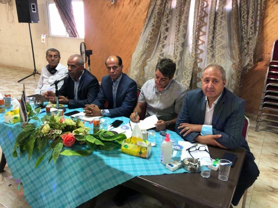 العدوان والرواشدة والحجوج والرقاد يلتقون اهالي مخيم حطين